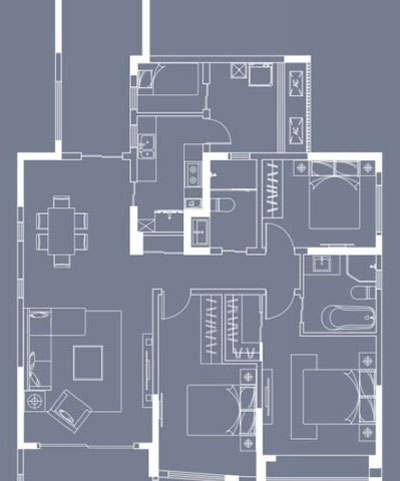 9001cc金沙家装：成都中环丰锦153㎡的欧式风格装建鉴赏